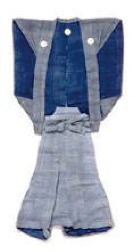 Old ceremonial samurai dress with the clan crest